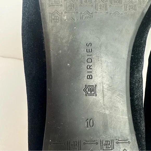 Birdies The Starling Slip On Loafers Women's Size 10 Driving Shoes Black Suede - Picture 8 of 9